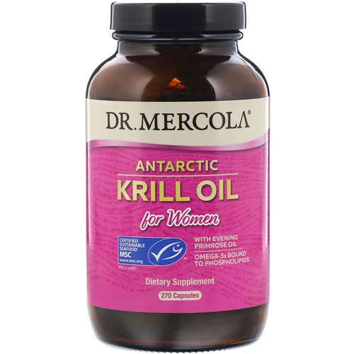 Dr. Mercola, Antarctic Krill Oil for Women, 270 Capsules Review
