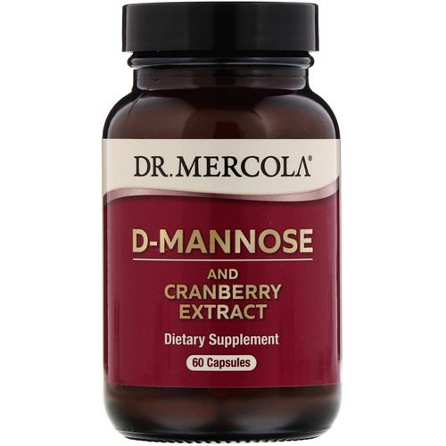 Dr. Mercola, D-Mannose and Cranberry Extract, 60 Capsules Review