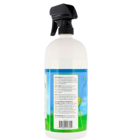 家用表面清潔劑: Dr. Mercola, Greener Cleaner, Multi Surface Household Spray, Fresh Citrus, 32 fl oz (946 ml)
