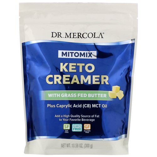Dr. Mercola, Mitomix, Keto Creamer with Grass Fed Butter, 10.58 oz (300 g) Review