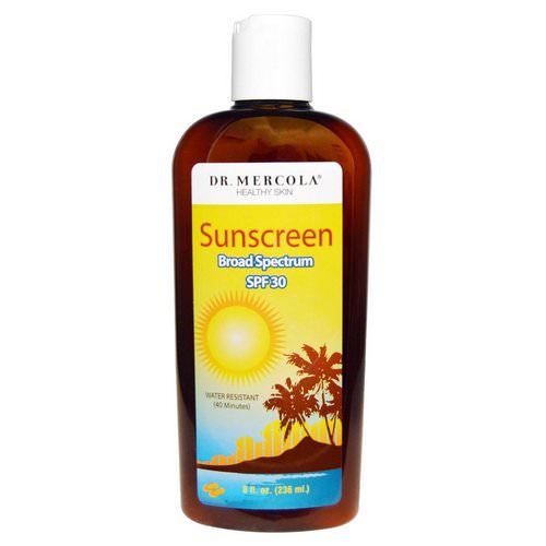 Dr. Mercola, Natural Sunscreen, SPF 30, 8 fl oz (236 ml) Review