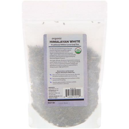 白茶: Dr. Mercola, Organic Himalayan White, Loose Leaf Tea, 4 oz (113.4 g)