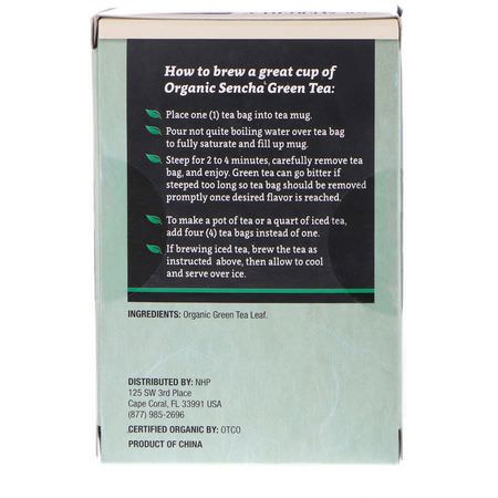 綠茶, 煎茶: Dr. Mercola, Organic Sencha Green, Traditional Green Tea, 18 Tea Bags, 1.27 oz (36 g)