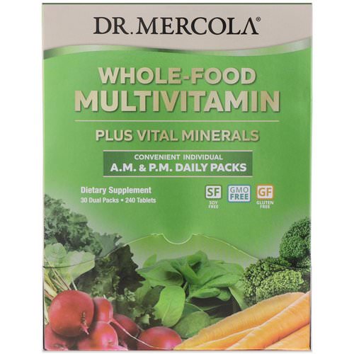 Dr. Mercola, Whole-Food Multivitamin A.M. & P.M. Daily Packs, 30 Dual Packs Review