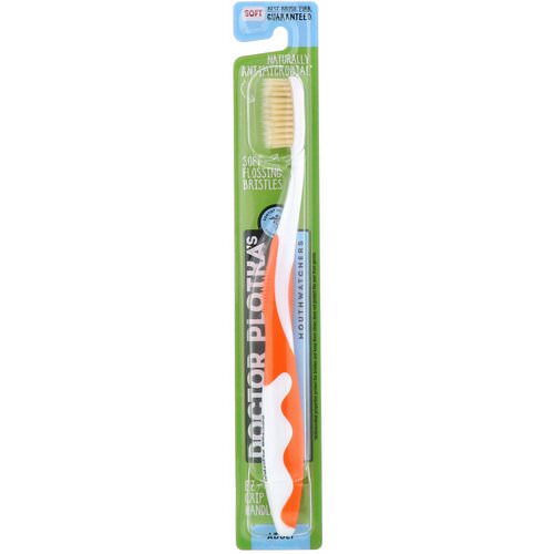 Dr. Plotka, MouthWatchers, Adult, Naturally Antimicrobial Toothbrush, Soft, Orange, 1 Toothbrush Review