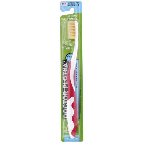 Dr. Plotka, MouthWatchers, Adult, Naturally Antimicrobial Toothbrush, Soft, Red, 1 Toothbrush Review