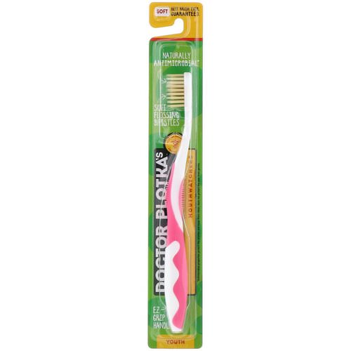 Dr. Plotka, MouthWatchers, Youth, Naturally Antimicrobial Toothbrush, Soft, Pink, 1 Toothbrush Review