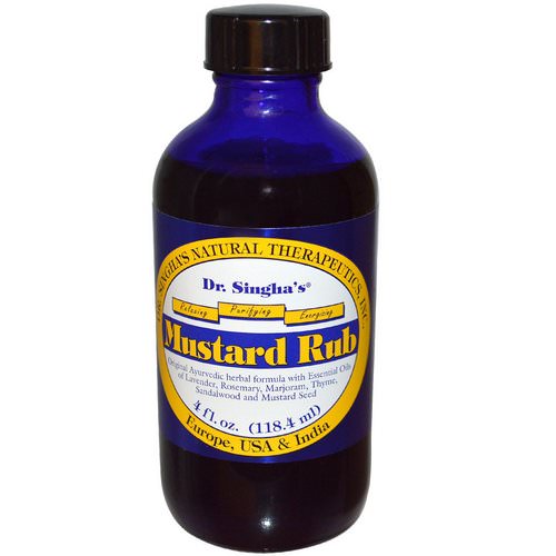 Dr. Singha's, Mustard Rub, 4 fl oz (118.4 ml) Review