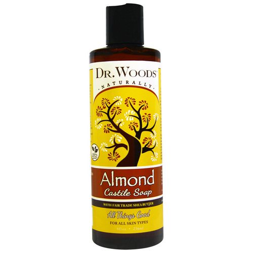 Dr. Woods, Almond Castile Soap with Fair Trade Shea Butter, 8 fl oz (236 ml) Review