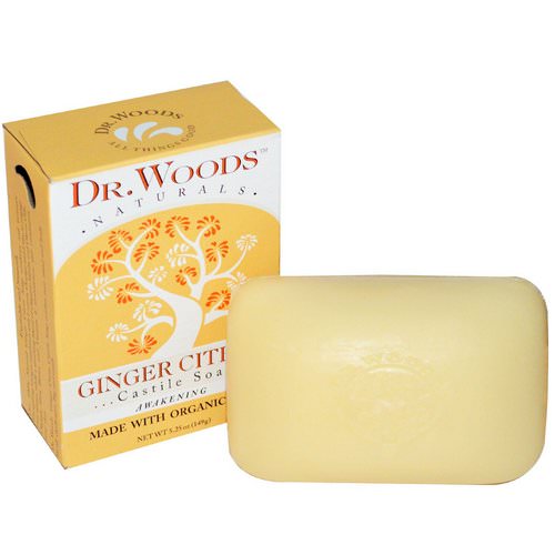 Dr. Woods, Castile Soap, Ginger Citrus, 5.25 oz (149 g) Review