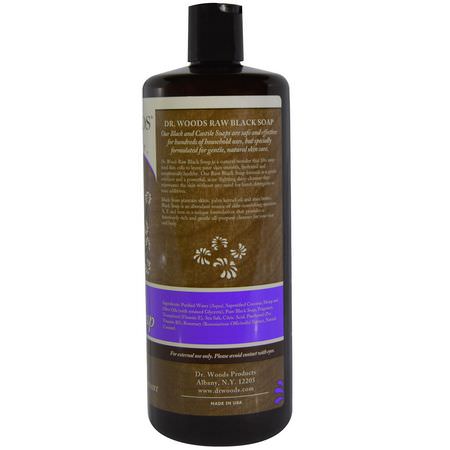 清潔劑, 洗面奶: Dr. Woods, Raw Black Soap, Original, 32 fl oz (946 ml)