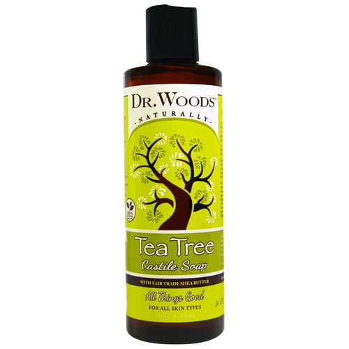 Dr. Woods, Tea Tree Castile Soap with Fair Trade Shea Butter, 8 fl oz (236 ml) Review