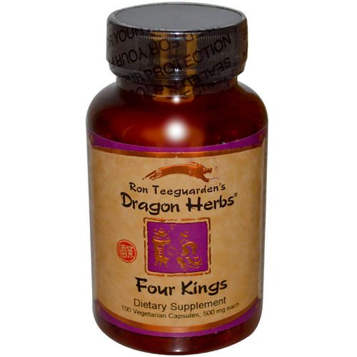 Dragon Herbs, Four Kings, 500 mg Each, 100 Veggie Caps Review
