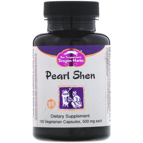 Dragon Herbs, Pearl Shen, 500 mg, 100 Vegetarian Capsules Review