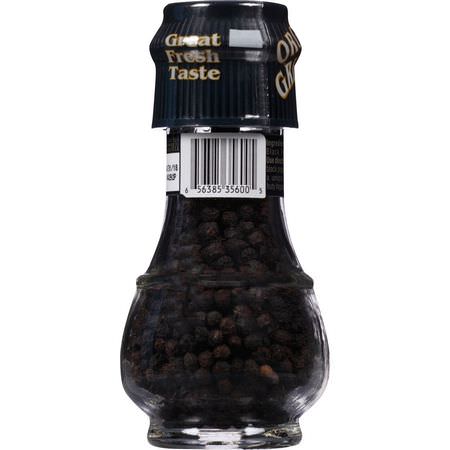 辣椒, 香料: Drogheria & Alimentari, Organic Black Pepper Corns Mill, 1.59 oz (45 g)