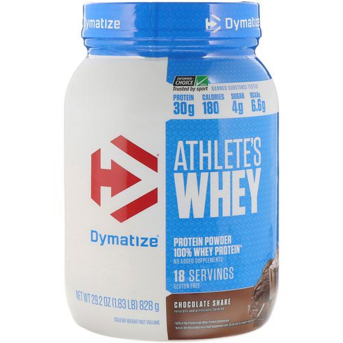 Dymatize Nutrition, Athlete’s Whey, Chocolate Shake, 1.83 lb (828 g) Review