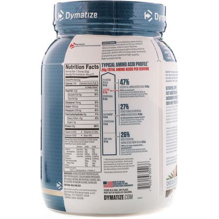 乳清蛋白, 運動營養: Dymatize Nutrition, ISO 100 Hydrolyzed, 100% Whey Protein Isolate, Chocolate Peanut Butter, 1.6 lbs (725 g)