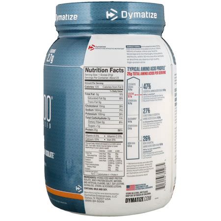 乳清蛋白, 運動營養: Dymatize Nutrition, ISO100 Hydrolyzed, 100% Whey Protein Isolate, Cinnamon Bun, 1.6 lbs (725 g)