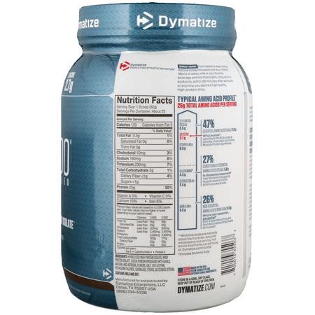 乳清蛋白, 運動營養: Dymatize Nutrition, ISO100 Hydrolyzed, 100% Whey Protein Isolate, Fudge Brownie, 1.6 lbs (725 g)