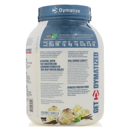 Dymatize Nutrition Whey Protein Isolate - 乳清蛋白, 運動營養