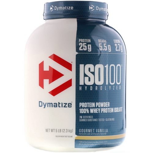 Dymatize Nutrition, ISO100 Hydrolyzed, 100% Whey Protein Isolate, Gourmet Vanilla, 5 lbs (2.3 kg) Review