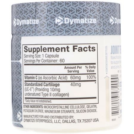 膠原蛋白補充劑, 關節: Dymatize Nutrition, Joint Tech, 60 Capsules