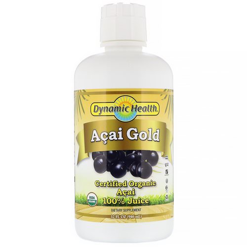 Dynamic Health Laboratories, Certified Organic Acai Gold, 100% Juice, 32 fl oz (946 ml) Review
