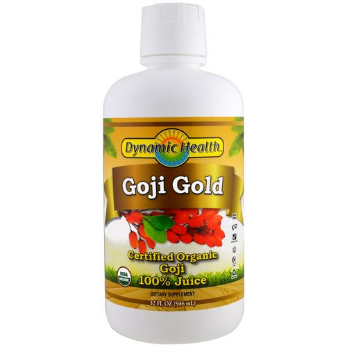 Dynamic Health Laboratories, Certified Organic Goji Gold, 100% Juice, 32 fl oz (946 ml) Review