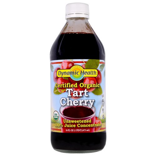 Dynamic Health Laboratories, Certified Organic Tart Cherry, 100% Juice Concentrate, Unsweetened, 16 fl oz (473 ml) Review