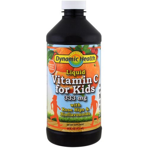 Dynamic Health Laboratories, Liquid Vitamin C for Kids Natural Citrus Flavors, 333 mg, 16 fl oz (473 ml) Review