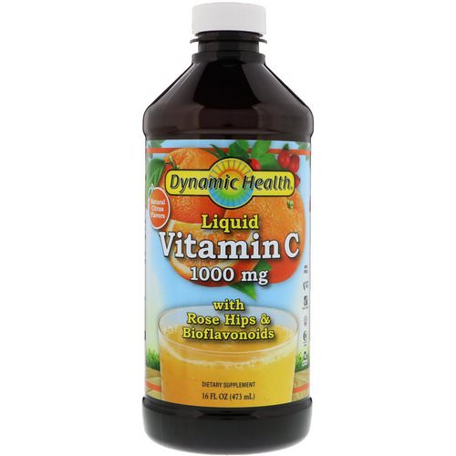 Dynamic Health Laboratories, Liquid Vitamin C, Natural Citrus Flavors, 1000 mg, 16 fl oz (473 ml) Review