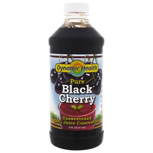 Dynamic Health Laboratories, Pure Black Cherry, 100% Juice Concentrate, Unsweetened, 16 fl oz (473 ml) Review