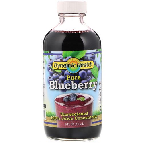 Dynamic Health Laboratories, Pure Blueberry, 100% Juice Concentrate, Unsweetened, 8 fl oz (237 ml) Review