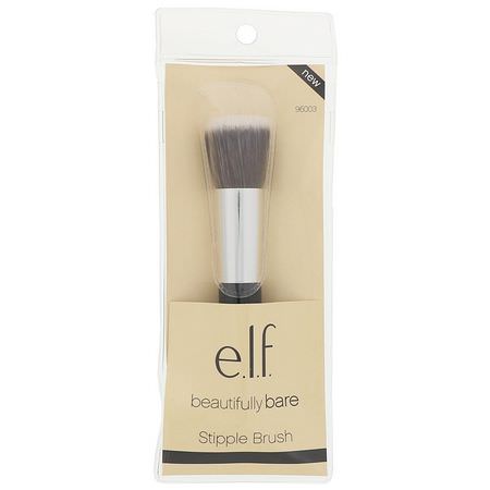 美容化妝刷: E.L.F, Beautifully Bare, Stipple Brush, 1 Brush