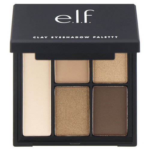 E.L.F, Clay Eyeshadow Palette, Necessary Nudes, 0.26 oz (7.5 g) Review