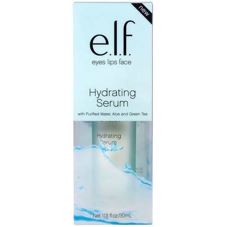 保濕, 血清: E.L.F, Hydrating Serum, 1.01 fl. oz (30 ml)