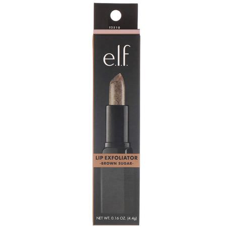 唇部磨砂, 護唇: E.L.F, Lip Exfoliator, Brown Sugar, 0.16 oz (4.4 g)