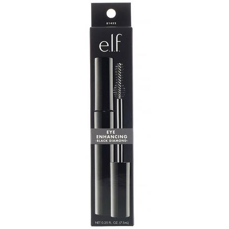 睫毛膏, 睫毛膏: E.L.F, Eye Enhancing Mascara, Black Diamond, 0.25 fl oz. (7.5 ml)