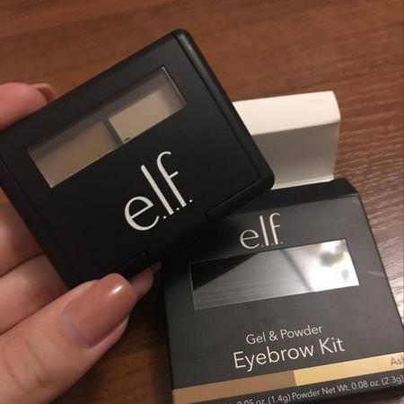 E.L.F, Eyebrow Kit, Gel & Powder, Ash, Gel 0.05 oz (1.4 g) Powder 0.08 oz. (2.3 g)
