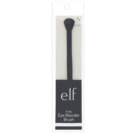 美容化妝刷: E.L.F, Fluffy Eye Blender Brush, 1 Brush