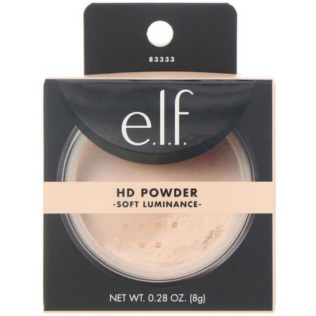 散粉, 臉部: E.L.F, HD Powder, Soft Luminance, 0.28 oz (8 g)