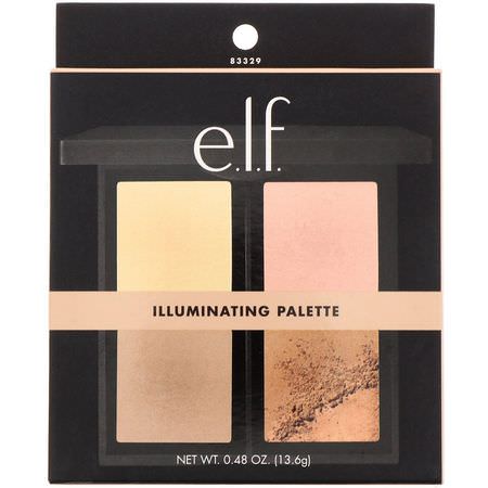 化妝調色板, 化妝: E.L.F, Illuminating Palette, Powder, .56 oz (16 g)