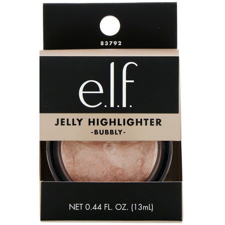 腮紅, 臉頰: E.L.F, Jelly Highlighter, Bubbly, 0.44 fl oz (13 ml)