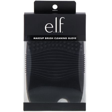 美容, 化妝刷: E.L.F, Makeup Brush Cleaning Glove, 1 Glove