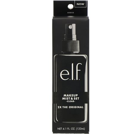 美容, 化妝刷: E.L.F, Makeup Mist & Set, Clear, 4.1 fl oz (120 ml)