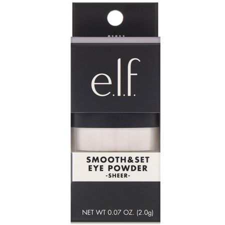 眼影, 眼睛: E.L.F, Smooth & Set, Eye Powder, Sheer, 0.07 oz (2.0 g)