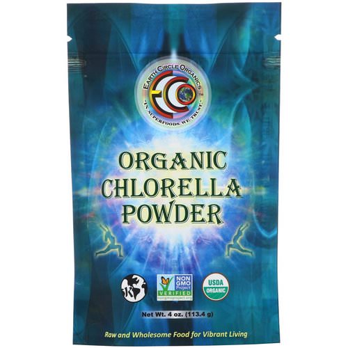 Earth Circle Organics, Organic Chlorella Powder, 4 oz (113.4 g) Review