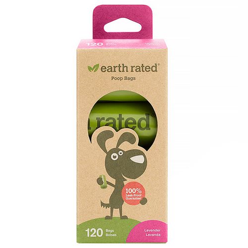 Earth Rated, Dog Waste Bags, Lavender Scented, 120 Bags, 8 Refill Rolls Review