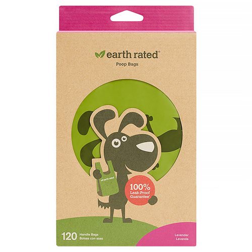 Earth Rated, Handle Bags, Dog Waste Bags, Lavender Scented, 120 Bags Review