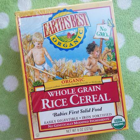 Earth's Best, Organic, Whole Grain Rice Cereal, 8 oz (227 g)